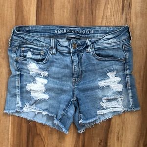 Denim midi American eagle shorts